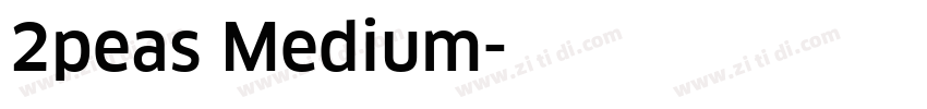 2peas Medium字体转换